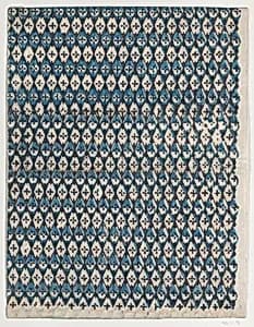 Sheet with overall diamond pattern