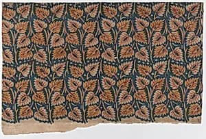 Sheet with overall leaf pattern