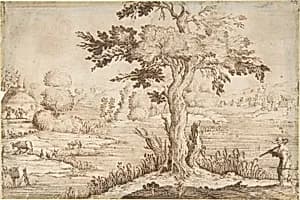 Shepherd in a Landscape