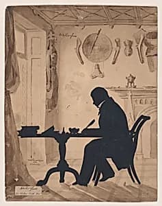 Portrait of Auguste Edouart|Sir Walter Scott