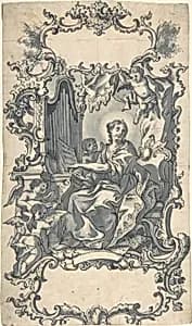St. Cecilia by Anonymous, German, 19th century