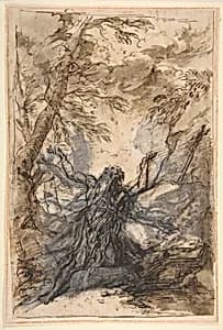 St. Paul, Hermit by Salvator Rosa