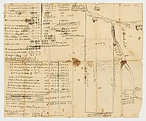 Survey of Sturgeon Creek, Maine by Anonymous, American, 18th century