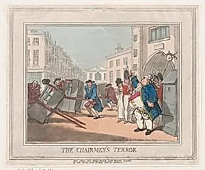 The Chairmen's Terror by Thomas Rowlandson