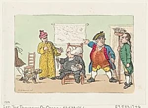 The Damnation of Obadiah (Tristram Shandy) by Thomas Rowlandson|Rudolph Ackermann, London|Laurence Sterne|Henry William Bunbury