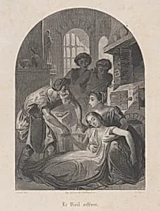 The elderly goldsmith (Le vieil orfèvre) by Drouart|Jean Jacques Frilley