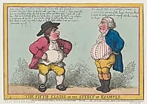 The Fifth Clause, or the Effect of Example by Thomas Rowlandson