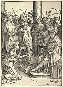 The Mouth of Truth by Lucas van Leyden