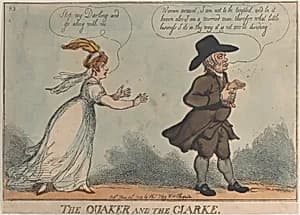 The Quaker and the Clarke by Thomas Rowlandson|Thomas Tegg
