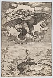 The Rape of Ganymede by Anonymous|Philippe Thomassin|Nicolas Beatrizet|Michelangelo Buonarroti