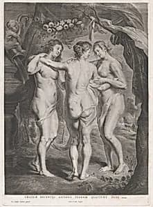 The Three Graces by Pieter de Jode II|Peter Paul Rubens