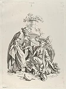 Touch, from The Five Senses by François Boucher|Gabriel Huquier
