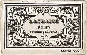 Trade Card by Jules-Edmond-Charles Lachaise