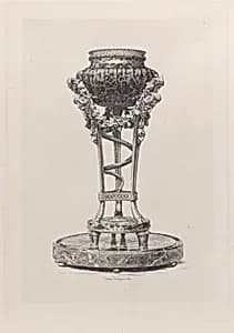 Trépied par Gouthières by Gazette des Beaux-Arts|Jules-Ferdinand Jacquemart