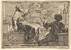 Two Philosophers Watching an Eclipse by Pierre Brebiette