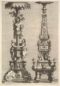 Two Torchères