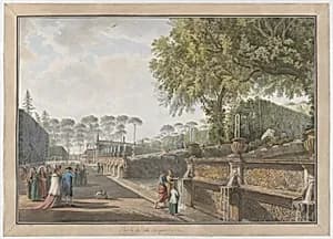 Villa Pamphili by Abraham Louis Rodolphe Ducros|Giovanni Volpato
