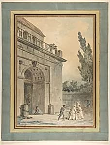 Visitors leaving a prison