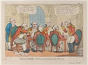 Volunteer Wit or Not Enough for a Prime by Thomas Rowlandson|Thomas Tegg|George Murgatroyd Woodward