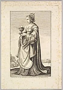 Woman holding a chalice