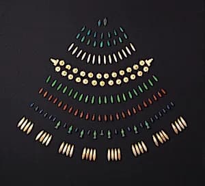 126 beads from broad collars by Unknown Artist