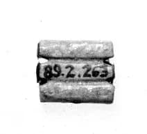 Bead of three parallel tubes by Unknown Artist