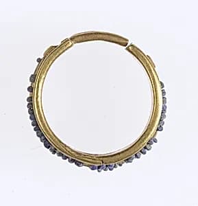 Beaded Penannular Earring by Unknown Artist
