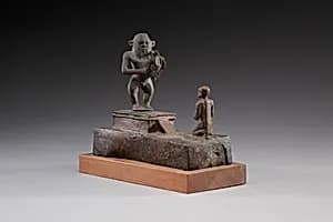 Bes with Worshiper by Unknown Artist