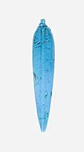Blue Lotus Petal Bead by Unknown Artist