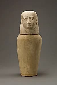 Canopic jar with human head by Unknown Artist