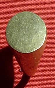 Cast ring with plain bezel by Unknown Artist