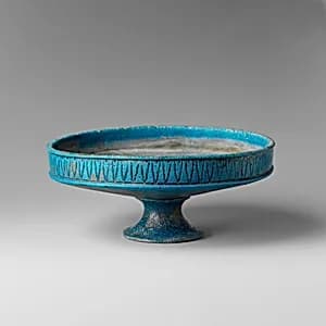 Cup on a Stand with Flower Décor by Unknown Artist