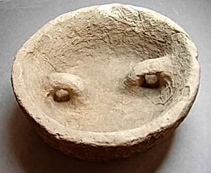 Dish for holding flax by Unknown Artist