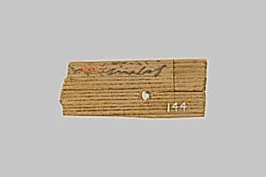 Fragment of a mummy label by Unknown Artist