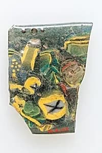 Fragment of floral plaque by Unknown Artist