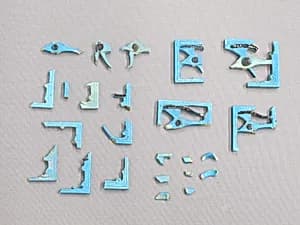 Fragments of wedjat eye amulets by Unknown Artist