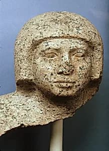 Head of male statue, perhaps Babaef by Unknown Artist