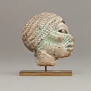 Nubian head inlay by Unknown Artist