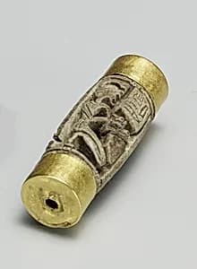 Openwork Barrel Bead by Unknown Artist