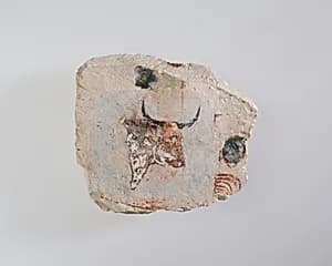 Ostracon Depicting a Bull's Head by Unknown Artist