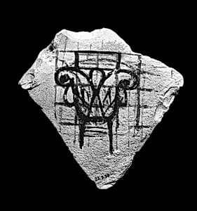 Ostracon with liliform capital by Unknown Artist