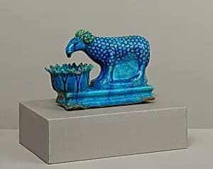Ram with lotus-shaped manger by Unknown Artist