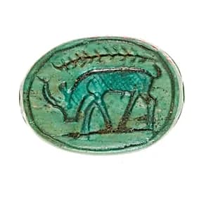 Scarab Inscribed with a Grazing Antelope by Unknown Artist