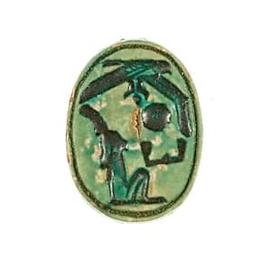 Scarab Inscribed with the Name Maatkare (Hatshepsut) with a Falcon Above by Unknown Artist