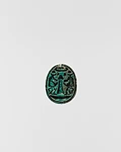 Scarab with Baboons of Thoth Adoring Amun by Unknown Artist