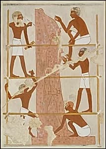 Sculptors at Work, Tomb of Rekhmire by Nina de Garis Davies