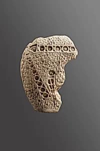 Statue wig fragment, inlays missing by Unknown Artist