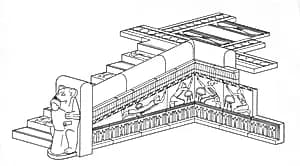 Tile from Side of Stairway to Dais by Unknown Artist