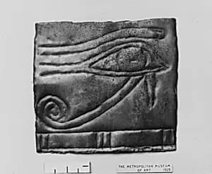 Wedjat Eye Incision Plaque by Unknown Artist