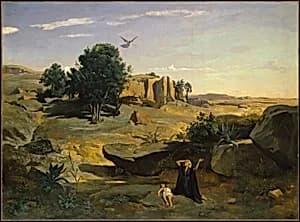 Hagar in the Wilderness by Camille Corot